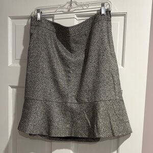 LOFT Heather Gray Mini Skirt